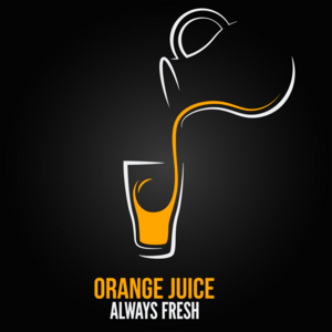 Orange Juice Logo PNG Vector