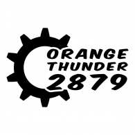 Orange Thunder Logo PNG Vector