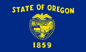 Oregon State Flag Logo Vector