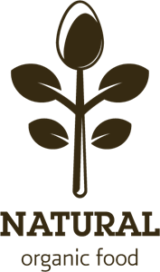 Organic Natural Food Logo PNG Vector