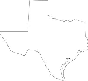 OUTLINE MAP OF TEXAS Logo PNG Vector