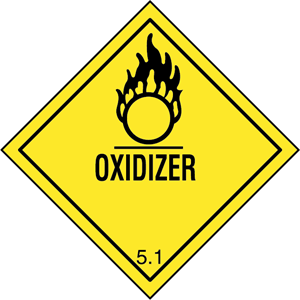 OXIDIZER WARNING SIGN Logo PNG Vector