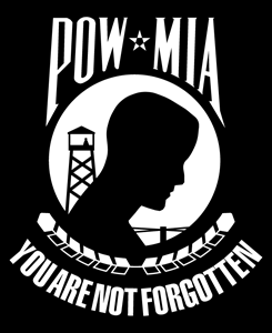 POW-MIA Vinyl Ready Logo PNG Vector