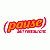 Pause Self Restaurant Logo Vector