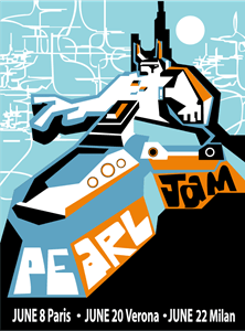 Pearl Jam Paris Robot Logo Vector