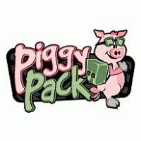 Piggy Pack Logo Vector