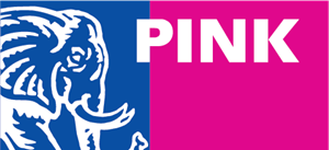 Pink Elephant Logo Vector