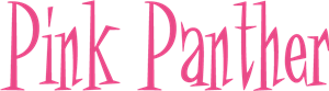 Pink Panther Logo Vector