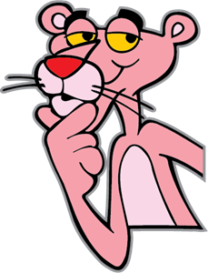 Pink Panther - Roofing Logo PNG Vector
