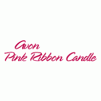 Pink Ribbon Candle Logo PNG Vector