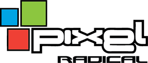 Pixel Radical Logo Vector