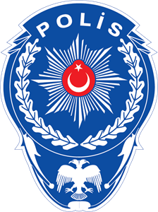 Polis Yildizi Beyaz Defneli Logo Vector