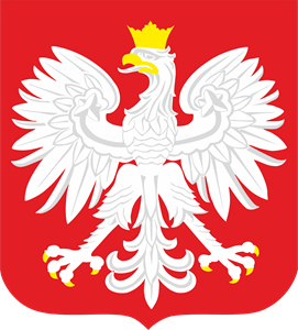 Polska flaga i godlo Logo Vector