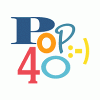 Pop 40 :-) Logo PNG Vector