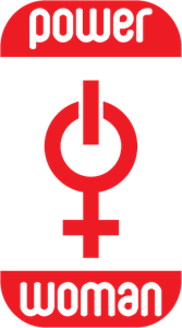 Power Woman Logo Vector