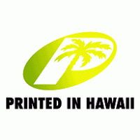Printed In Hawaii Logo PNG Vector