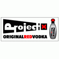 Project X Red Vodka Logo Vector