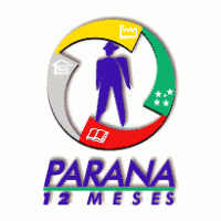 Projeto Paranб 12 Meses Logo Vector