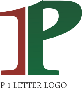 P1 Letter Logo PNG Vector