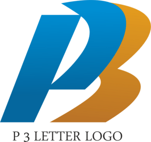 P3 Letter Logo PNG Vector