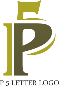 P5 Letter Logo PNG Vector