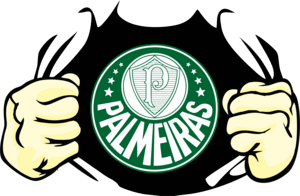 Palmeiras Estampa Rasgando Peito Logo PNG Vector
