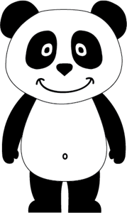 Panda Canal Logo Vector