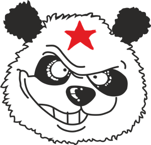 Panda Comunista Italiano Logo Vector