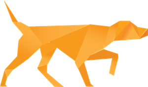 Paper Dog Logo Vector