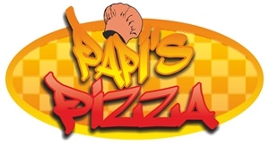 Papi's Pizza Logo Vector