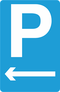 Parking to the left Logo PNG Vector