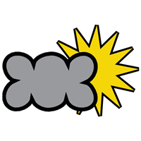 PARTLY SUNNY WEATHER SYMBO Logo PNG Vector