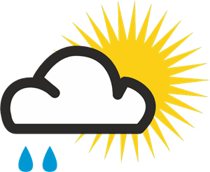 PARTLY SUNNY WEATHER SYMBO Logo Vector