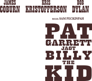 Pat Garrett jagt Billy the Kid Logo Vector