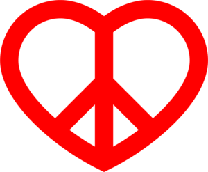 Peace Heart Logo PNG Vector