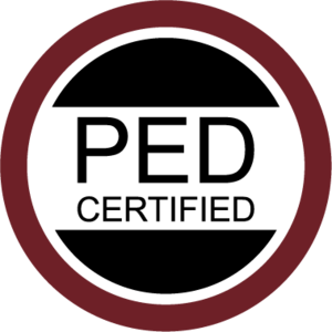 PED Certified Logo PNG Vector