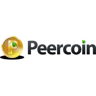 Peercoin (PPC) Horizontal Logo Vector