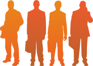 People Silhouettes Designs Logo PNG Vector