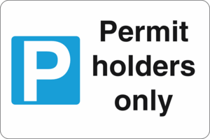 Permit holders only Logo PNG Vector