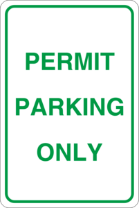 Permit parking only Logo Vector