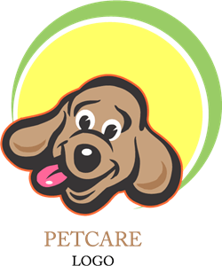Pet Care Dog Logo PNG Vector