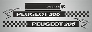 peugeot 206 kuşak Logo PNG Vector