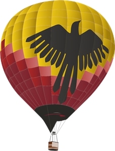 Phoenix Balloon Logo PNG Vector
