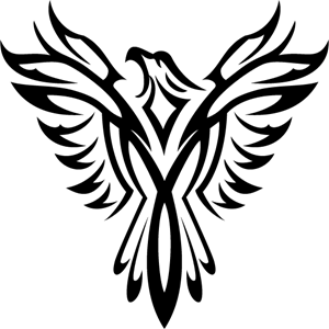 Phoenix Bird Logo PNG Vector