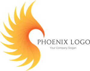 Phoenix silhouette Logo PNG Vector