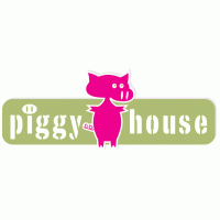 Piggy House Logo Vector