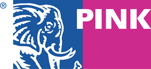 Pink Elephant Logo PNG Vector