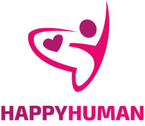 Pink Happy Human Logo Vector