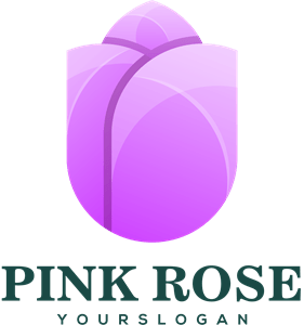 Pink Rose Company Logo PNG Vector