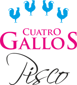 Pisco Cuatro Gallos Logo PNG Vector